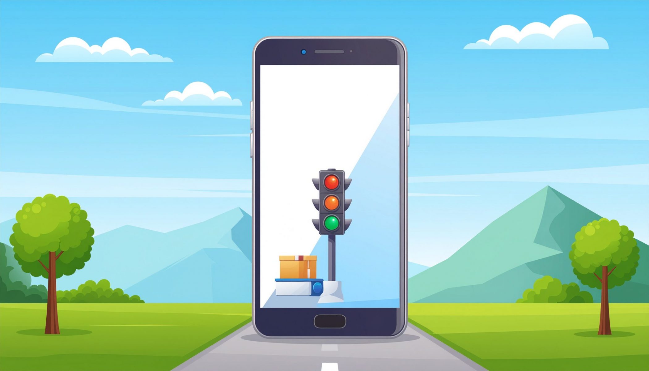 Firefly_Handy im Großformat, auf diesem sieht man eine Ampel für die Lieferfähigkeit und Medi 460883