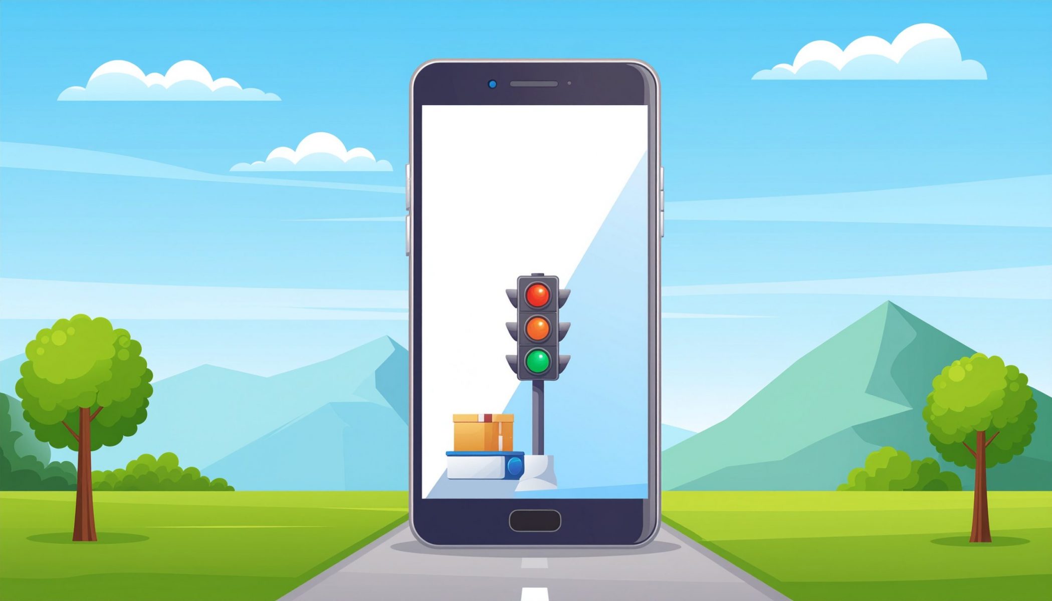 Firefly_Handy im Großformat, auf diesem sieht man eine Ampel für die Lieferfähigkeit und Medi 460883